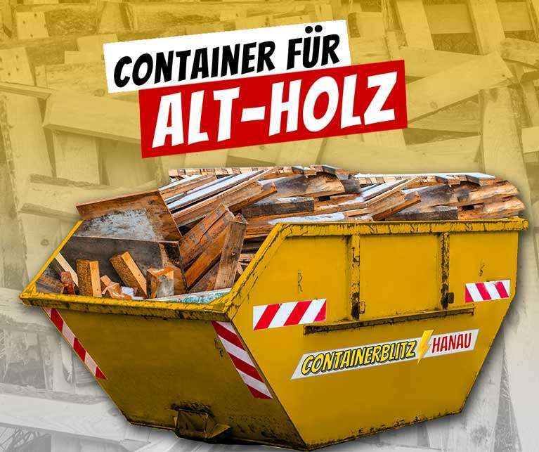 Container für Holz - Bauschutt entsorgen mit Containerdienst