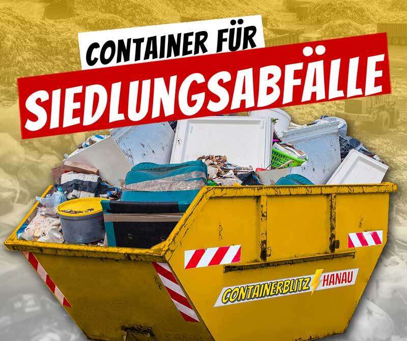 Für Siedlungsabfälle: Abfallentsorgung leicht gemacht, Containerdienst Hanau
