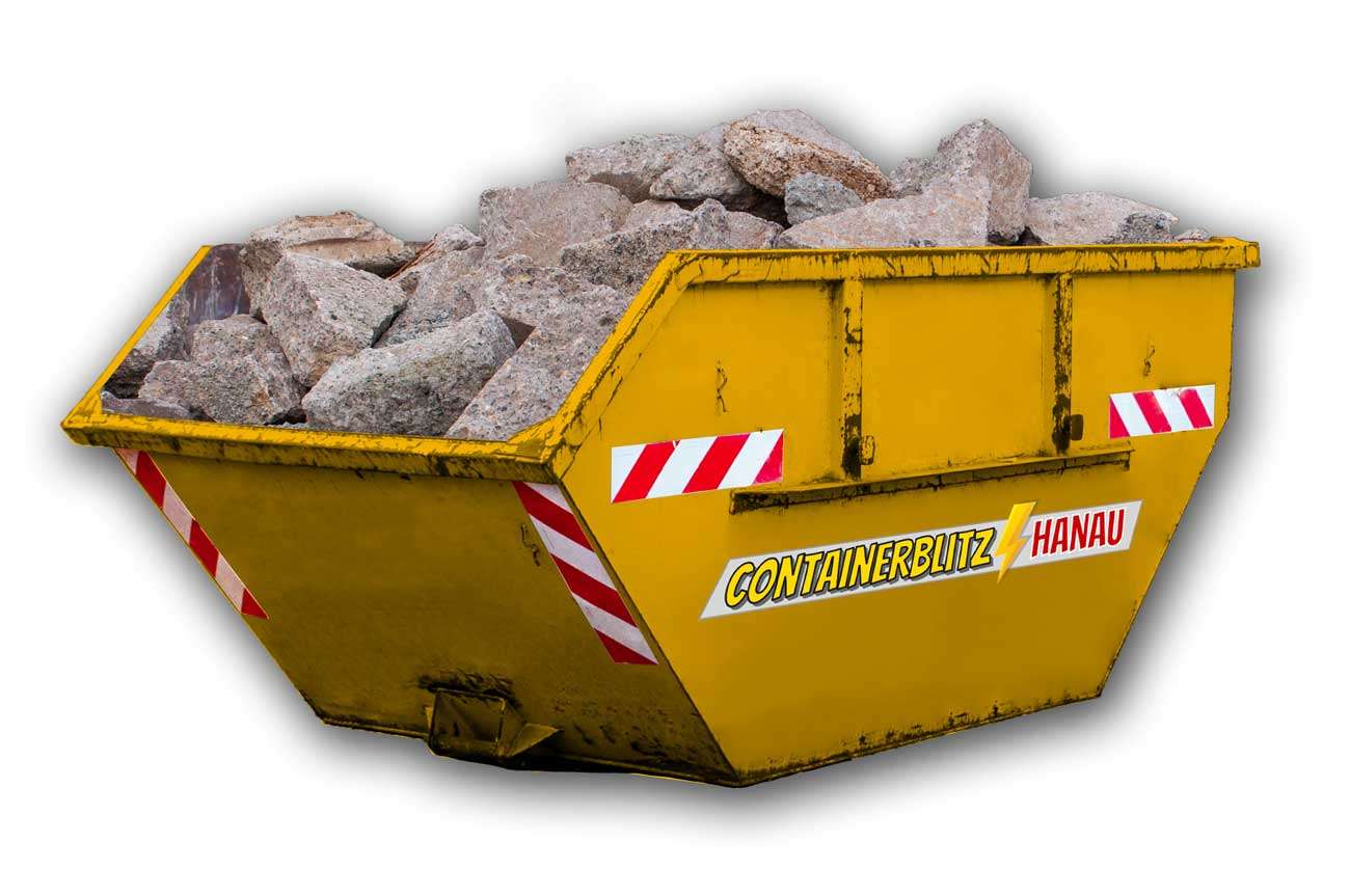 Bauschutt Container inkl. günstiger Entsorgung in Hanau und Umgebung.