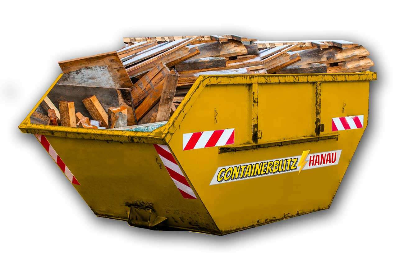 Holz Container inkl. günstiger Entsorgung in Hanau und Umgebung.